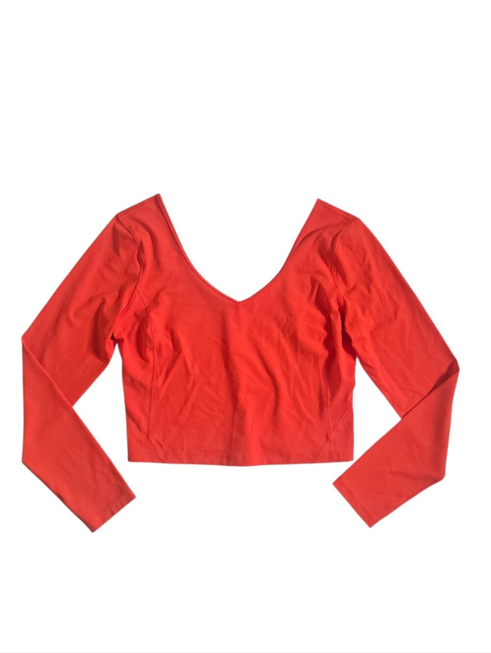 Lululemon Align Long Sleeve Top Bright Orange